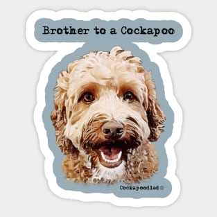 Cockapoo Dog Brother Sticker